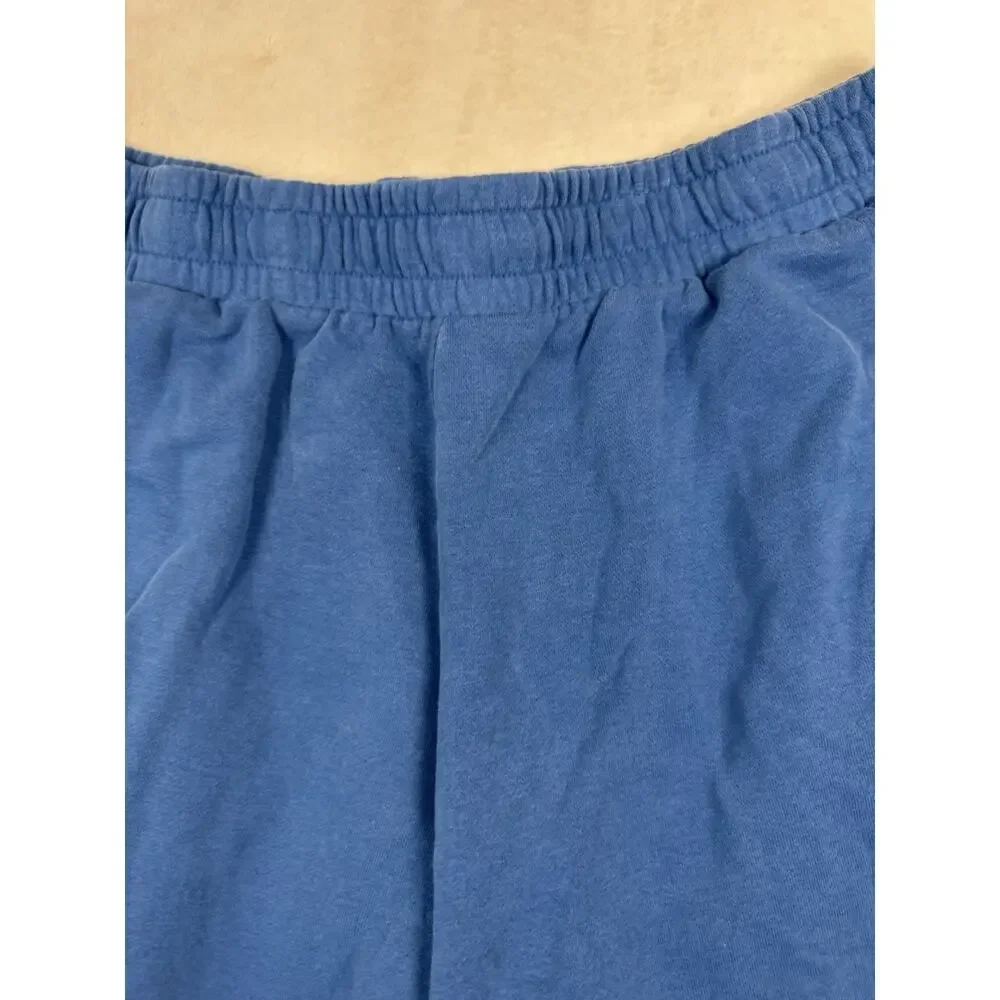 Puma Men’s Blue Fleece Shorts Logo Tape Side XL Athletic Lounge Sweat Shorts